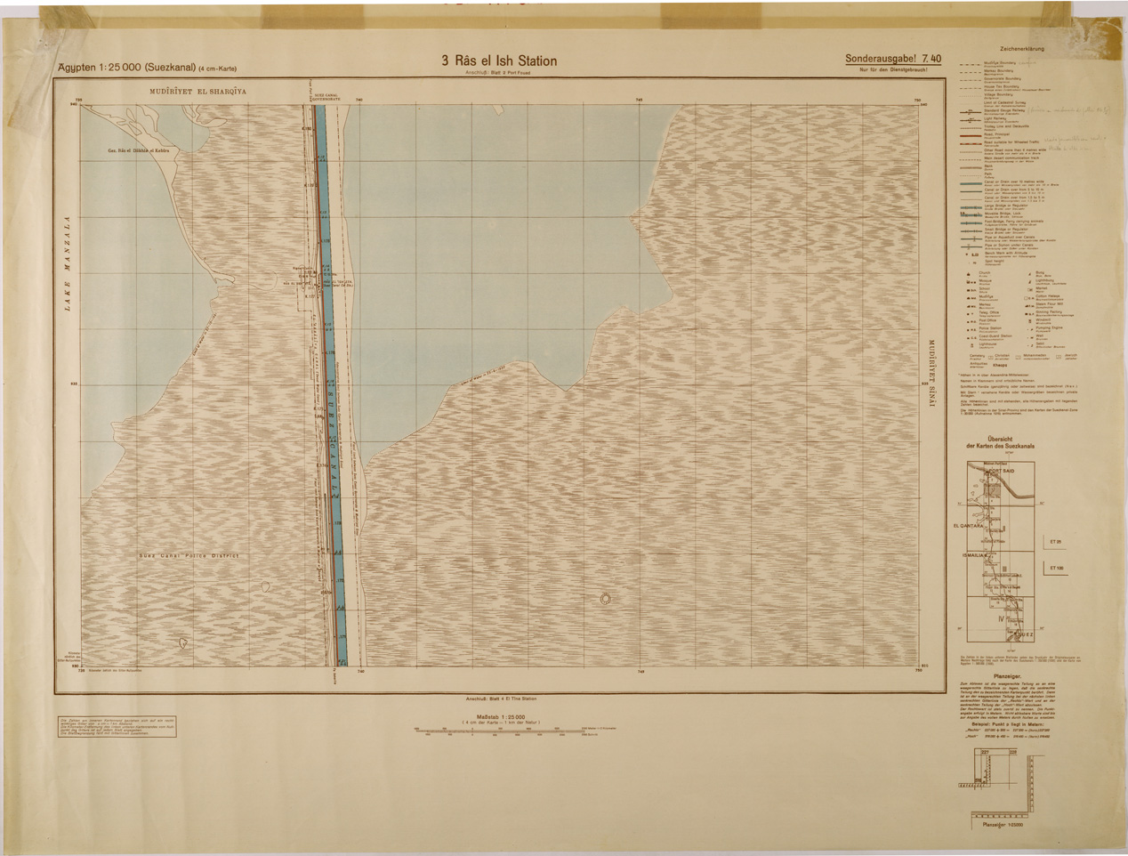 (N:29285) EGITTO RAS EL ISH STATION FOGLIO 3 (SE003088) Carte e stampe antiche: riproduzione a colori su carta (formato A1)