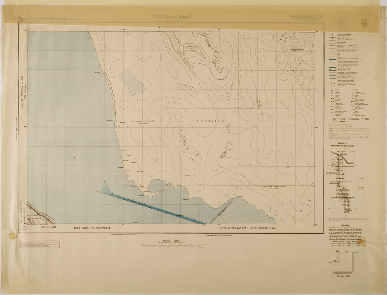(N:29322) EGITTO EL RA'S EL BAYDA' FOGLIO 14 (SE003099) Carte e stampe antiche: riproduzione a colori su carta (formato A1)
