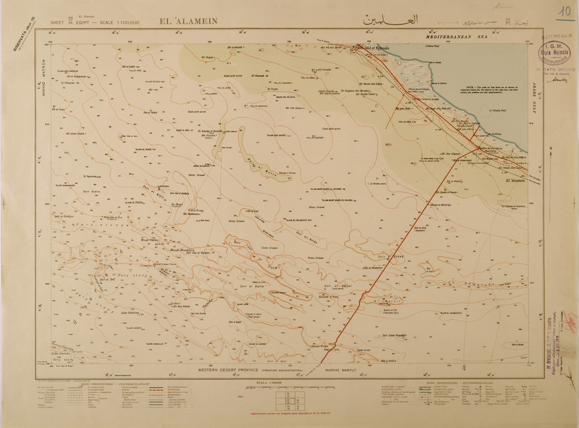 (N:29345) EGITTO EL ALAMEIN (SE003122) Carte e stampe antiche: riproduzione a colori su carta (formato A1)