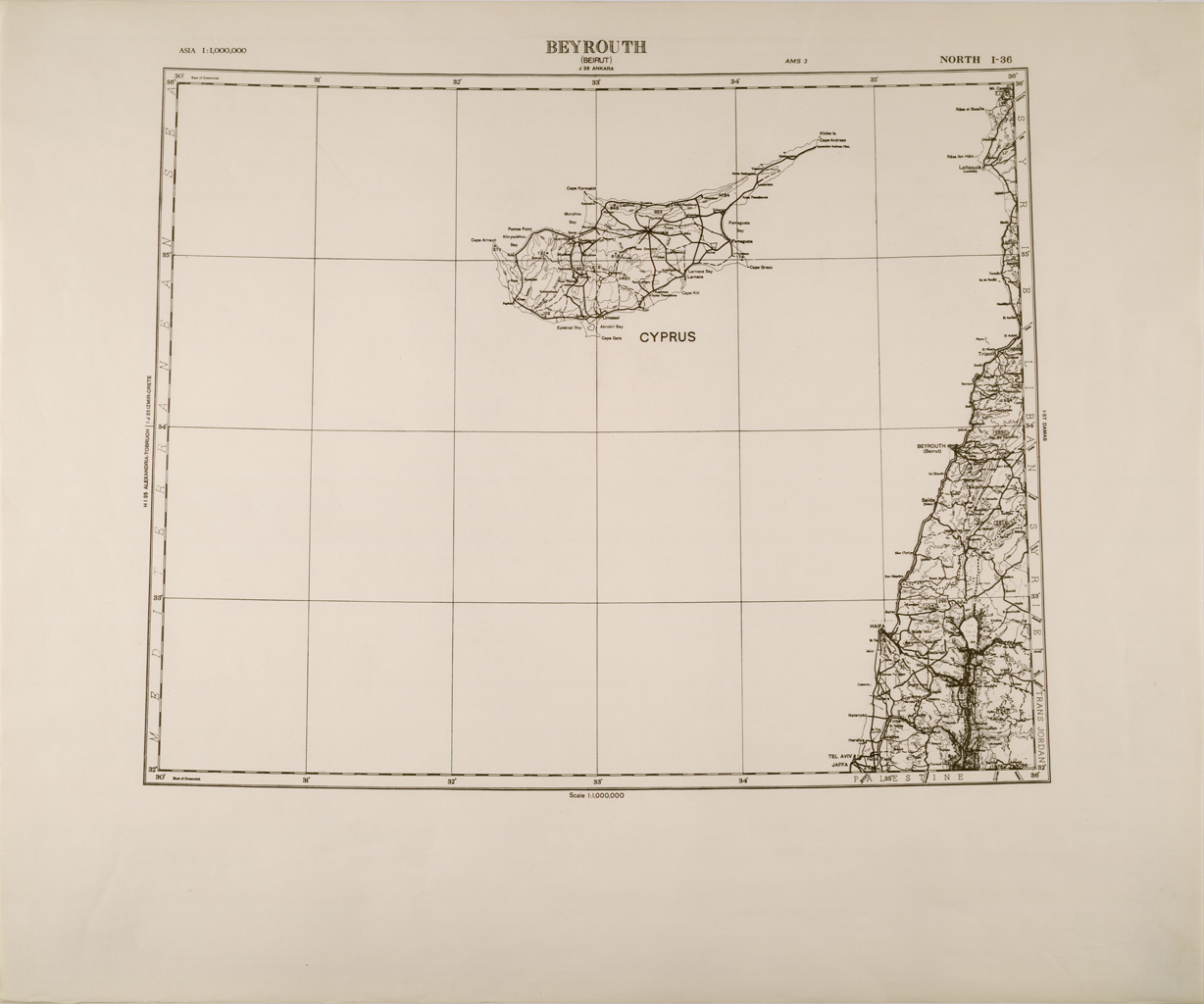 (N:29318) BEYROUTH. (SE003166) Carte e stampe antiche: riproduzione a colori su carta (formato A1)