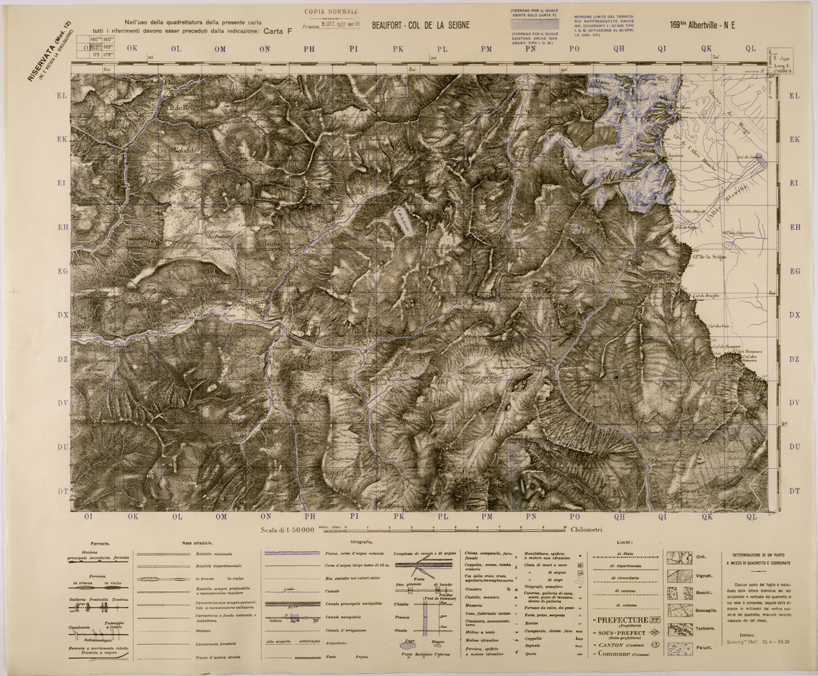 (N:29378) BEAUFORT - CPL DE LA SEIGNE - FOGLIO 169 BIS N.E. (SE003238) Carte e stampe antiche: riproduzione a colori su carta (formato A1)