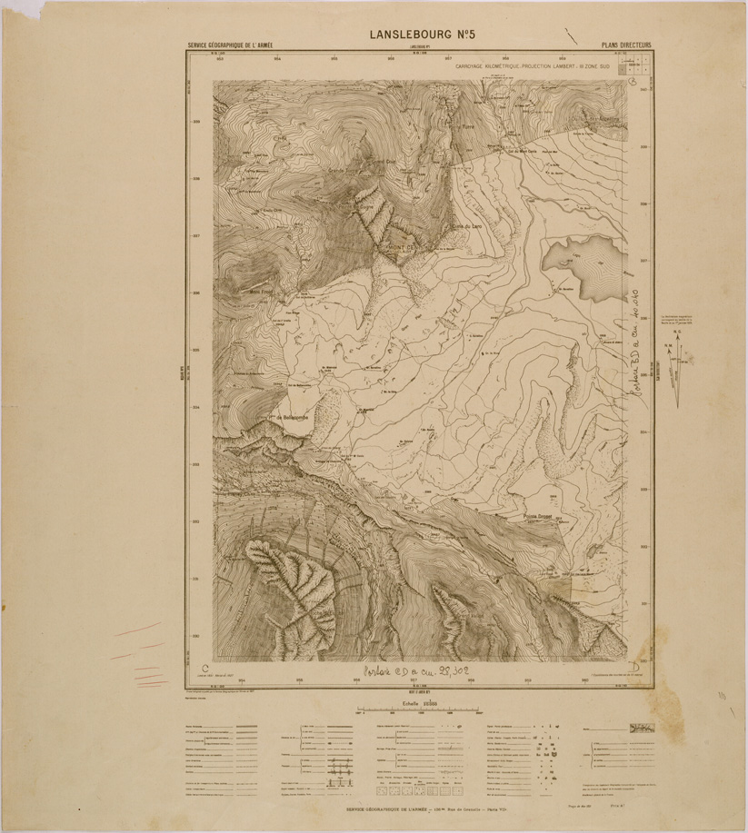 (N:29522) LANSLEBOURG FOGLIO XXXVI-34 N 5 (SE003335) Carte e stampe antiche: riproduzione a colori su carta (formato A1)