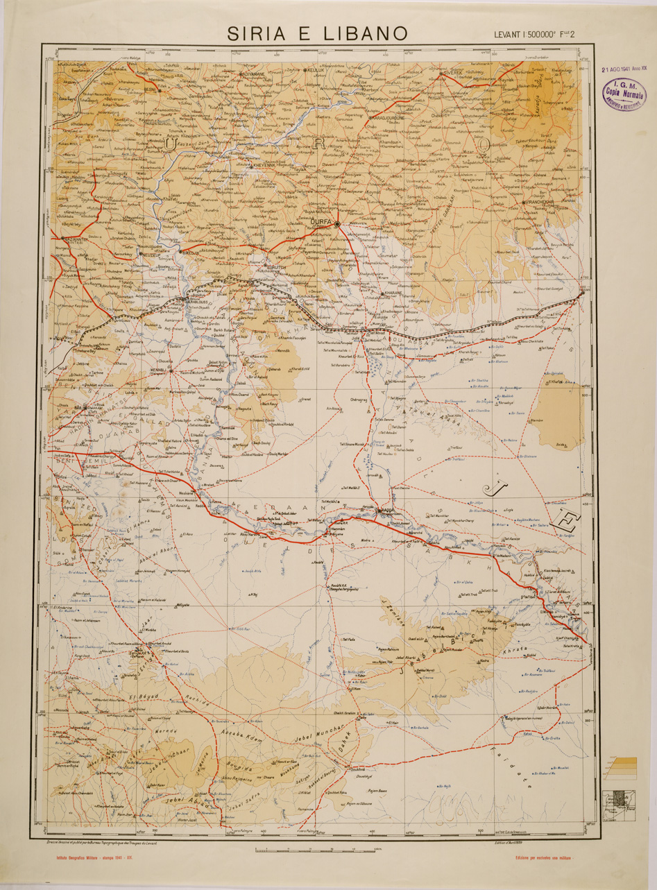 (N:29601) SIRIA E LIBANO - FOGLIO 2 (SE003430) Carte e stampe antiche: riproduzione a colori su carta (formato A1)