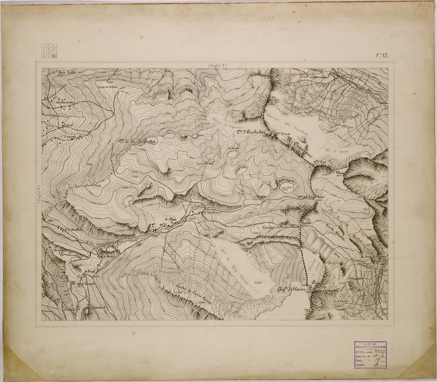 (N:29732) BOURG SAINT MAURICE FOGLIO 12 (SE003535) Carte e stampe antiche: riproduzione a colori su carta (formato A1)