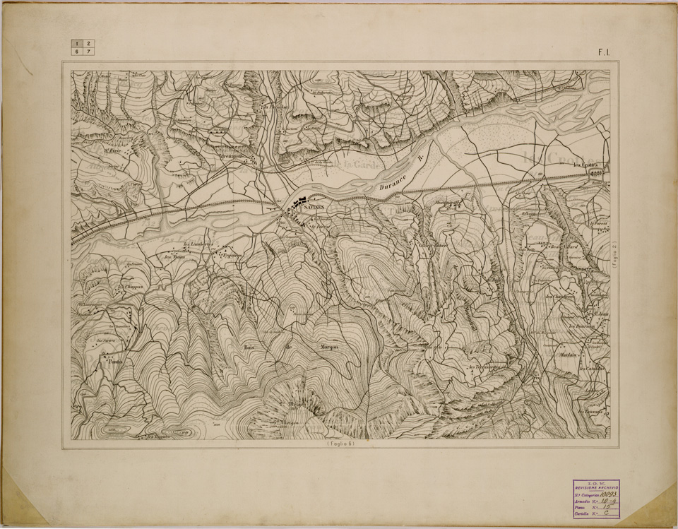 (N:29742) TOURNOUX S. VINCENT FOGLIO 1 (SE003536) Carte e stampe antiche: riproduzione a colori su carta (formato A1)