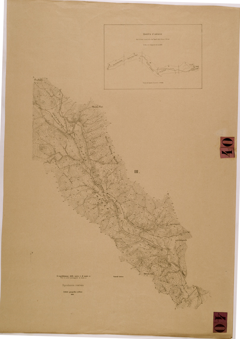 (N:29840) SAATI - AILET - FOGLIO III (SE003701) Carte e stampe antiche: riproduzione a colori su carta (formato A1)
