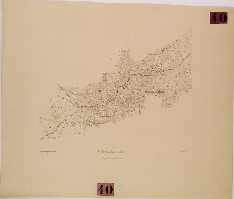 (N:29842) SAATI - AILET - FOGLIO V (SE003703) Carte e stampe antiche: riproduzione a colori su carta (formato A1)
