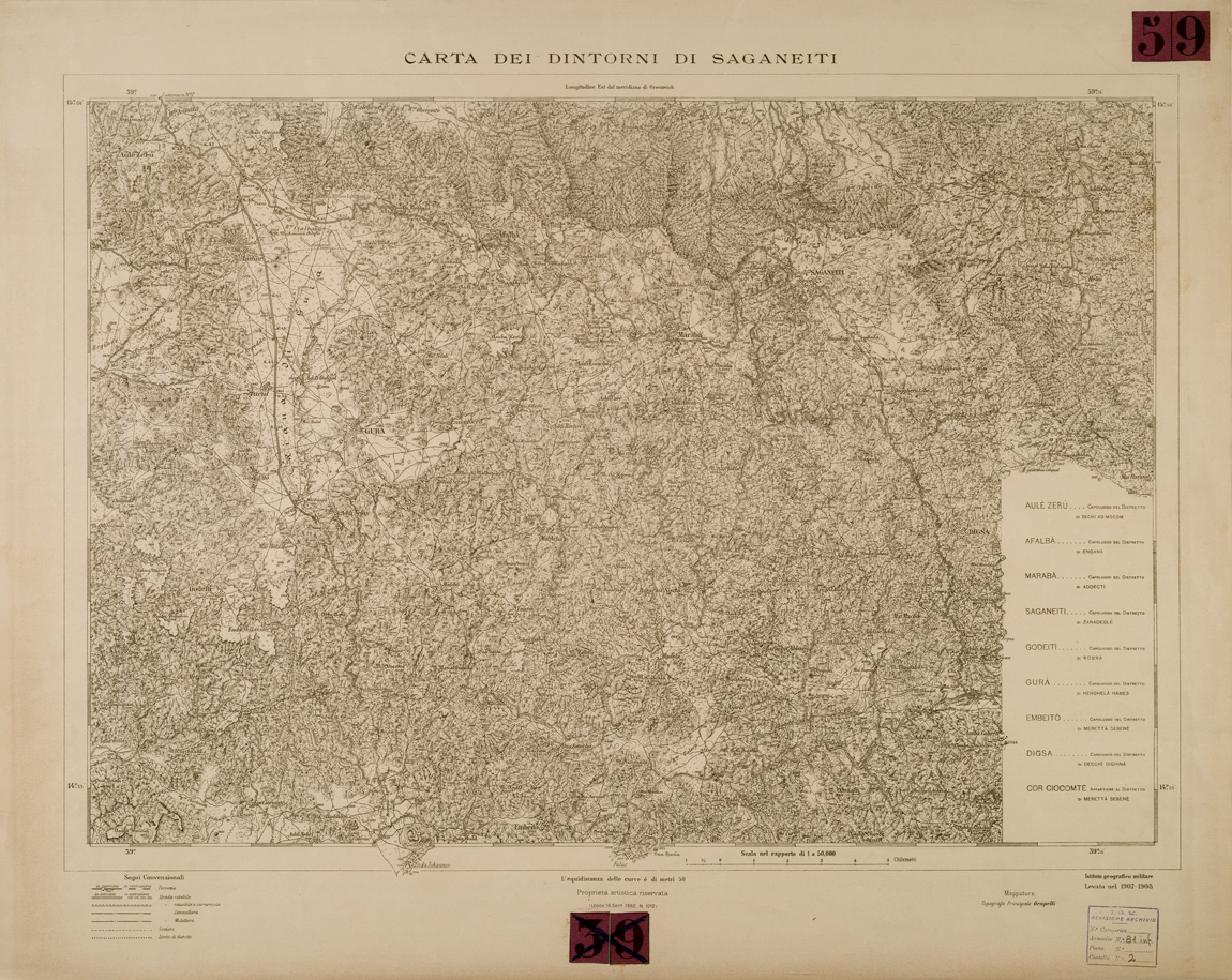 (N:29847) CARTA DEI DINTORNI DI SAGANEITI (SE003709) Carte e stampe antiche: riproduzione a colori su carta (formato A1)