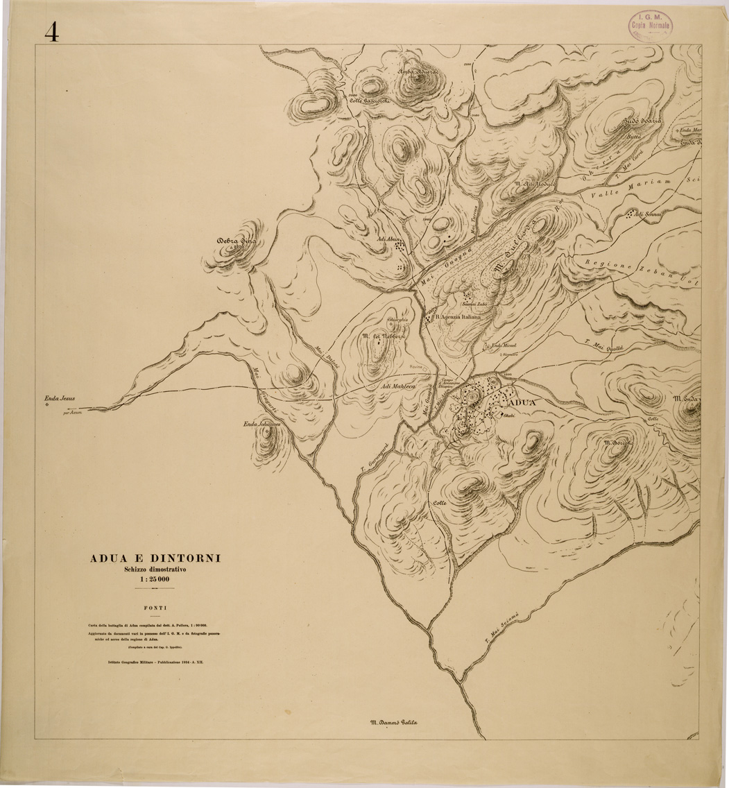 (N:29858) ADUA E DINTORNI - FOGLIO 4 (SE003724) Carte e stampe antiche: riproduzione a colori su carta (formato A1)