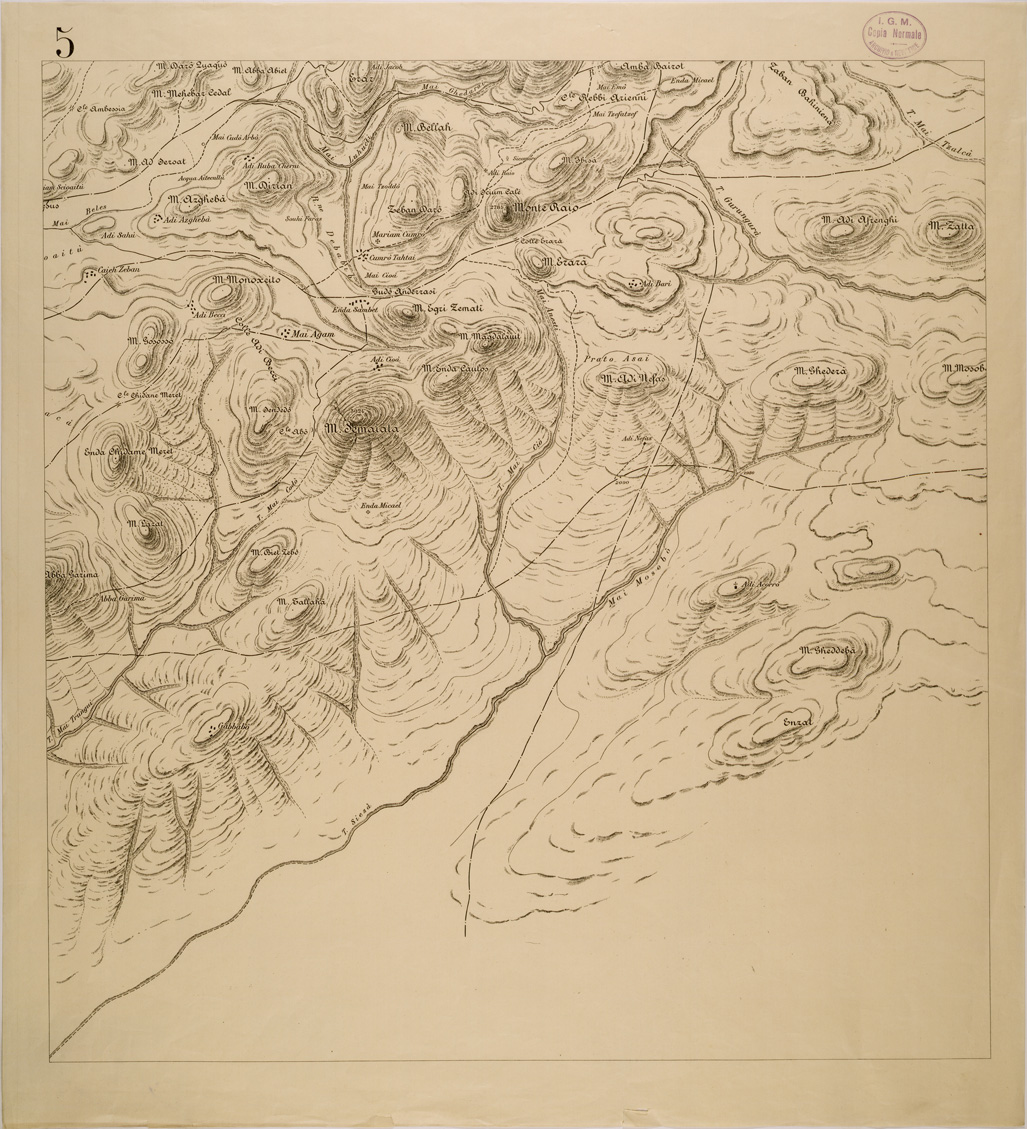 (N:29862) ADUA E DINTORNI - FOGLIO 5 (SE003725) Carte e stampe antiche: riproduzione a colori su carta (formato A1)