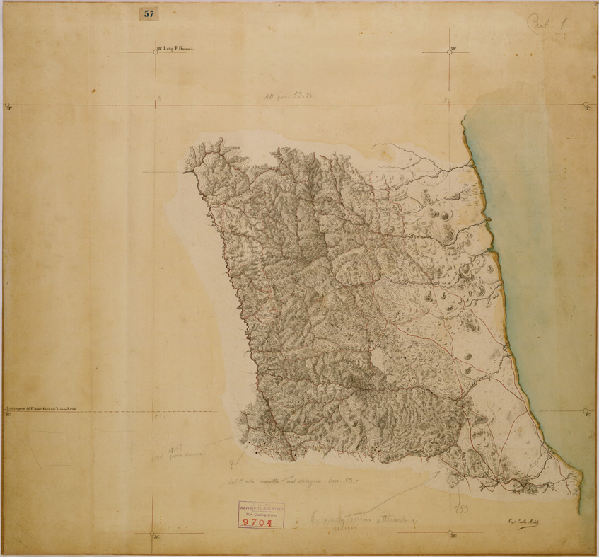 (N:29918) REGIONE TRA IL TORRENTE ANSEBA E IL MAR ROSSO (SE003783) Carte e stampe antiche: riproduzione a colori su carta (formato A1)