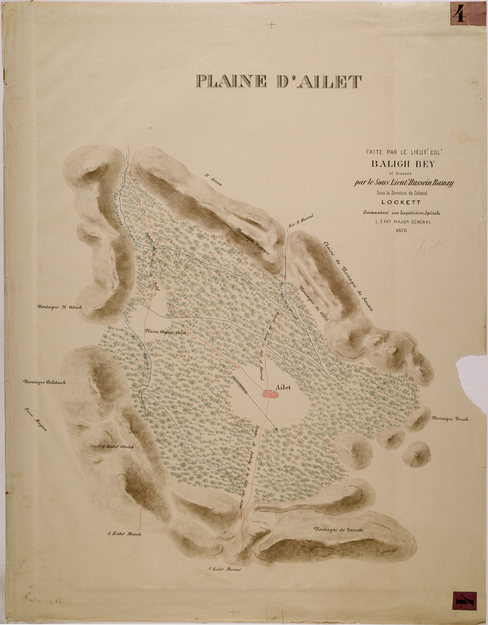 (N:29985) PLAINE D'AILET (SE003855) Carte e stampe antiche: riproduzione a colori su carta (formato A1)