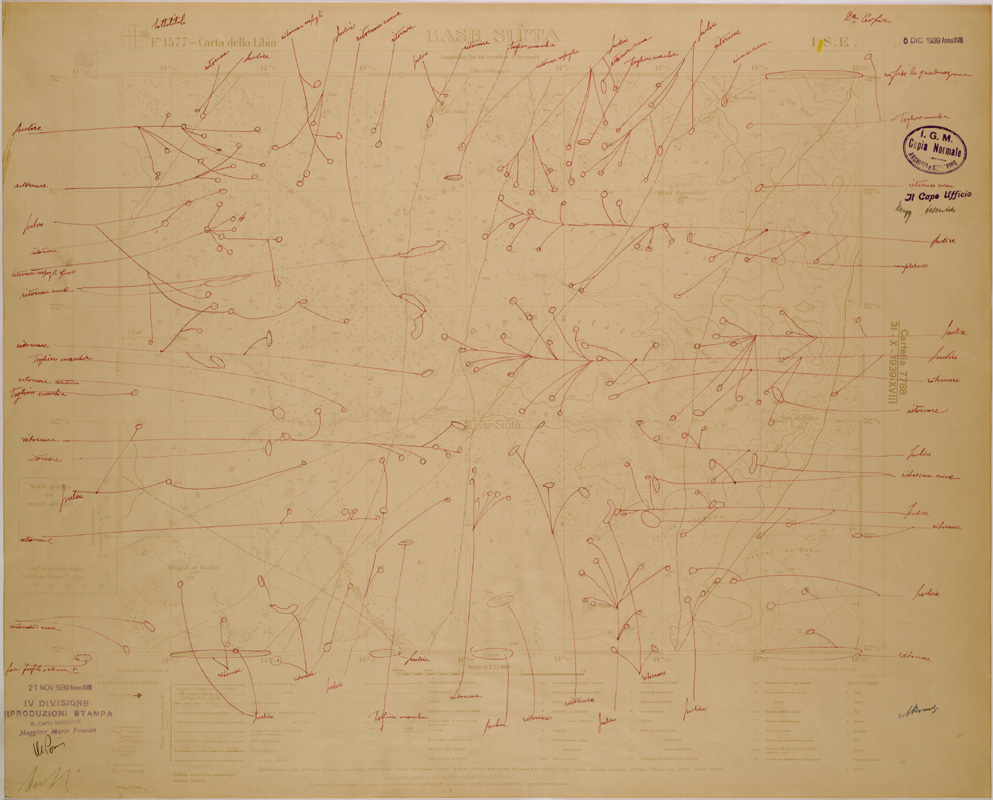(N:30228) CARTA DELLA LIBIA - FOGLIO 1577 I SE - GASE SIUTA (SE004108) Carte e stampe antiche: riproduzione a colori su carta (formato A1)