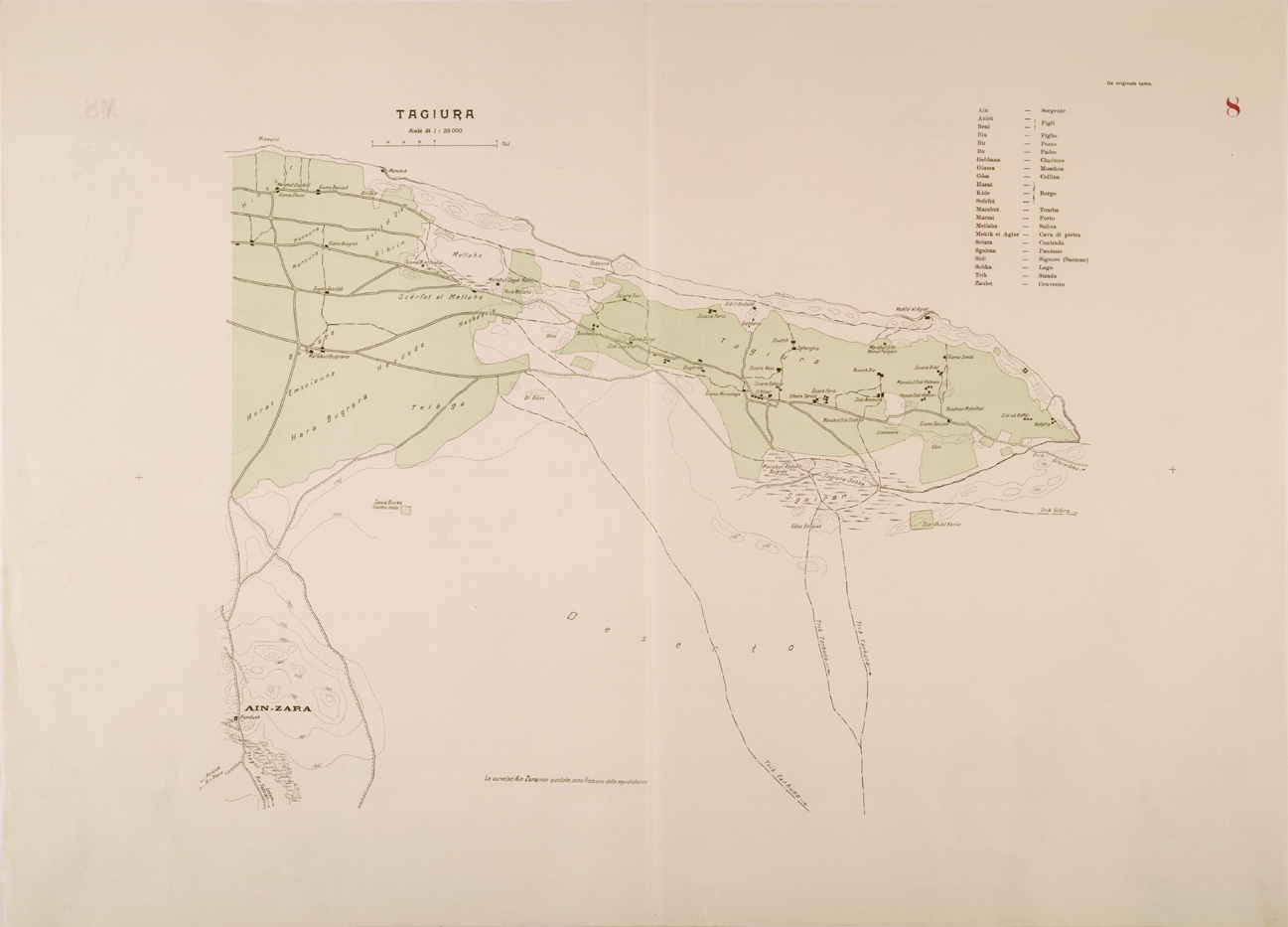(N:30276) TAGIURA - CARTA 2. (SE004289) Carte e stampe antiche: riproduzione a colori su carta (formato A1)