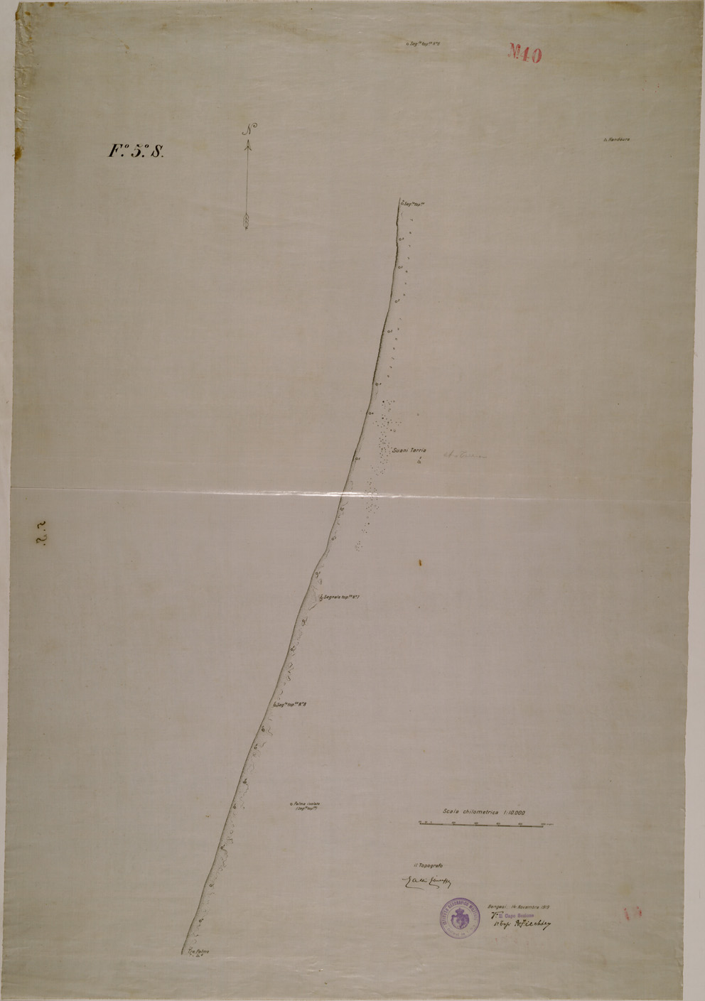 (N:30495) COSTA DI BENGASI - FOGLIO 5 S. (SE004523) Carte e stampe antiche: riproduzione a colori su carta (formato A1)