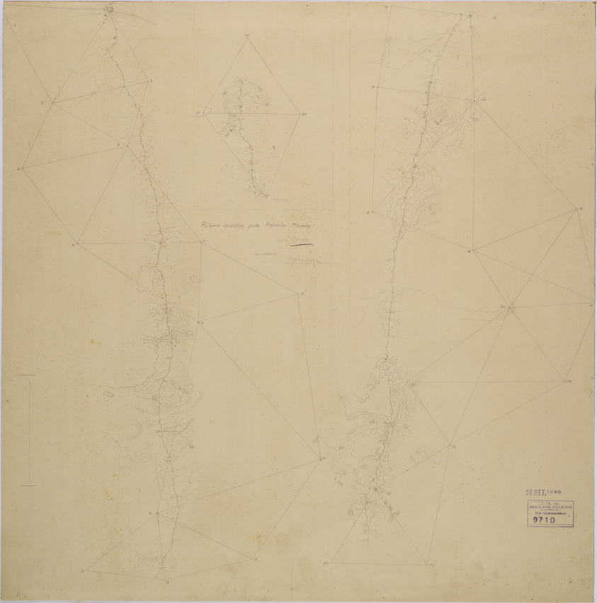 (N:31185) PISTA AGHEILA - MARADA. (SE005269) Carte e stampe antiche: riproduzione a colori su carta (formato A1)