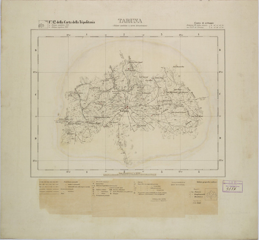 (N:31191) TARUNA. (SE005272) Carte e stampe antiche: riproduzione a colori su carta (formato A1)