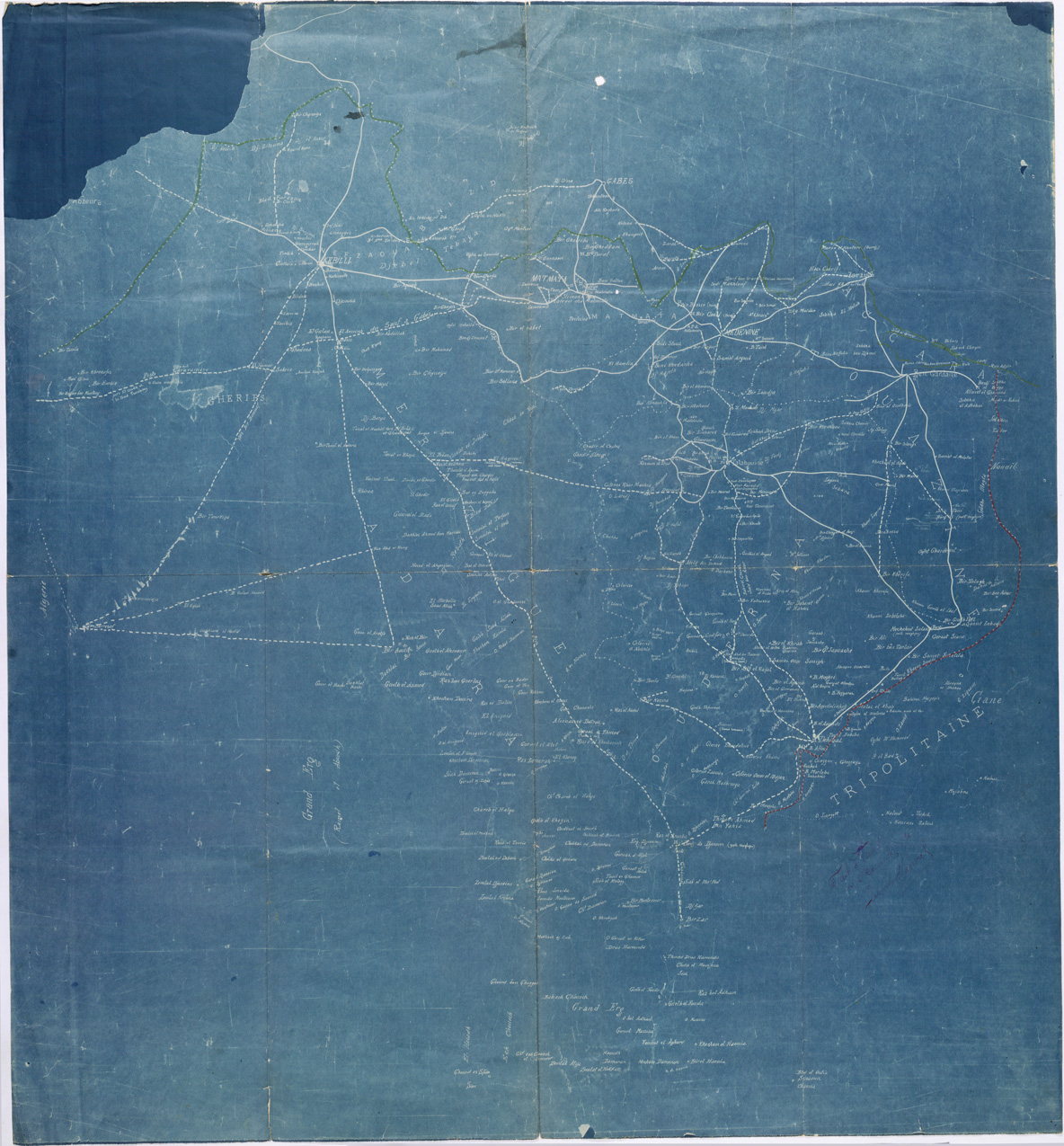(N:31530) TUNISIA. (SE005604) Carte e stampe antiche: riproduzione a colori su carta (formato A1)