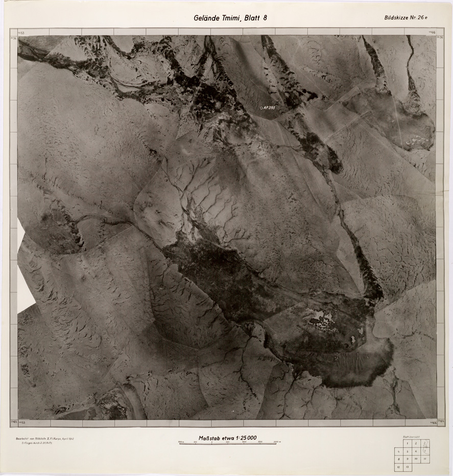 (N:31823) ZONA DI BOMBA - BLATT 8 (SE005971) Carte e stampe antiche: riproduzione a colori su carta (formato A1)