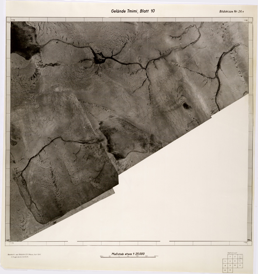 (N:31825) ZONA DI BOMBA - BLATT 10 (SE005973) Carte e stampe antiche: riproduzione a colori su carta (formato A1)