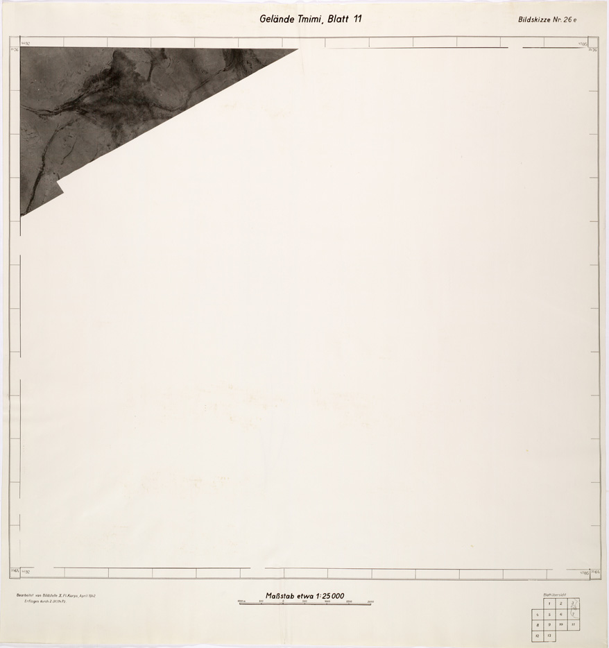 (N:31826) ZONA DI BOMBA - BLATT 11 (SE005974) Carte e stampe antiche: riproduzione a colori su carta (formato A1)