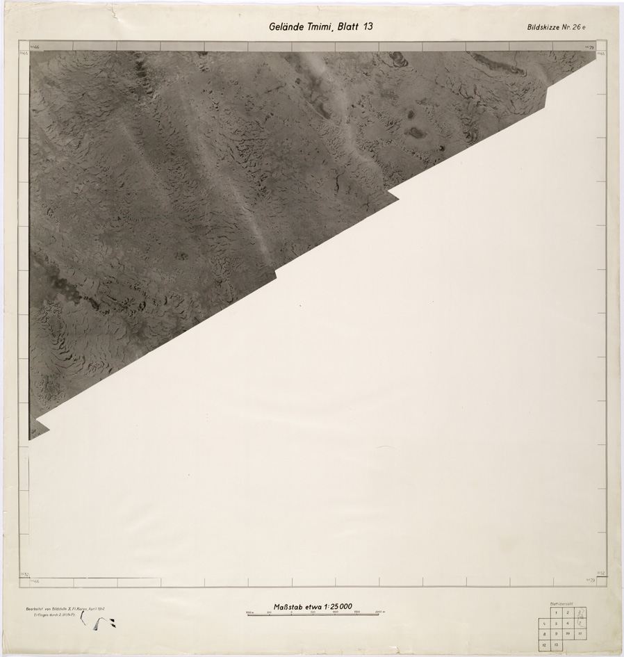 (N:31828) ZONA DI BOMBA - BLATT 13 (SE005976) Carte e stampe antiche: riproduzione a colori su carta (formato A1)