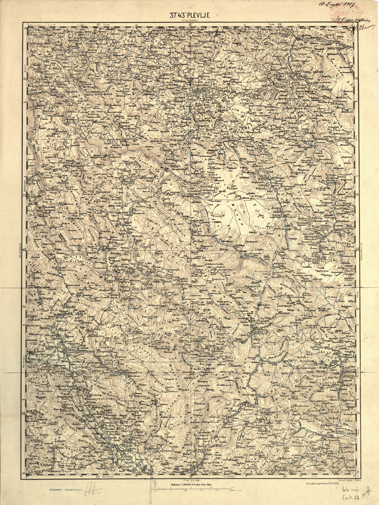 (N:32112) PEVLJE (SE006395) Carte e stampe antiche: riproduzione a colori su carta (formato A1)