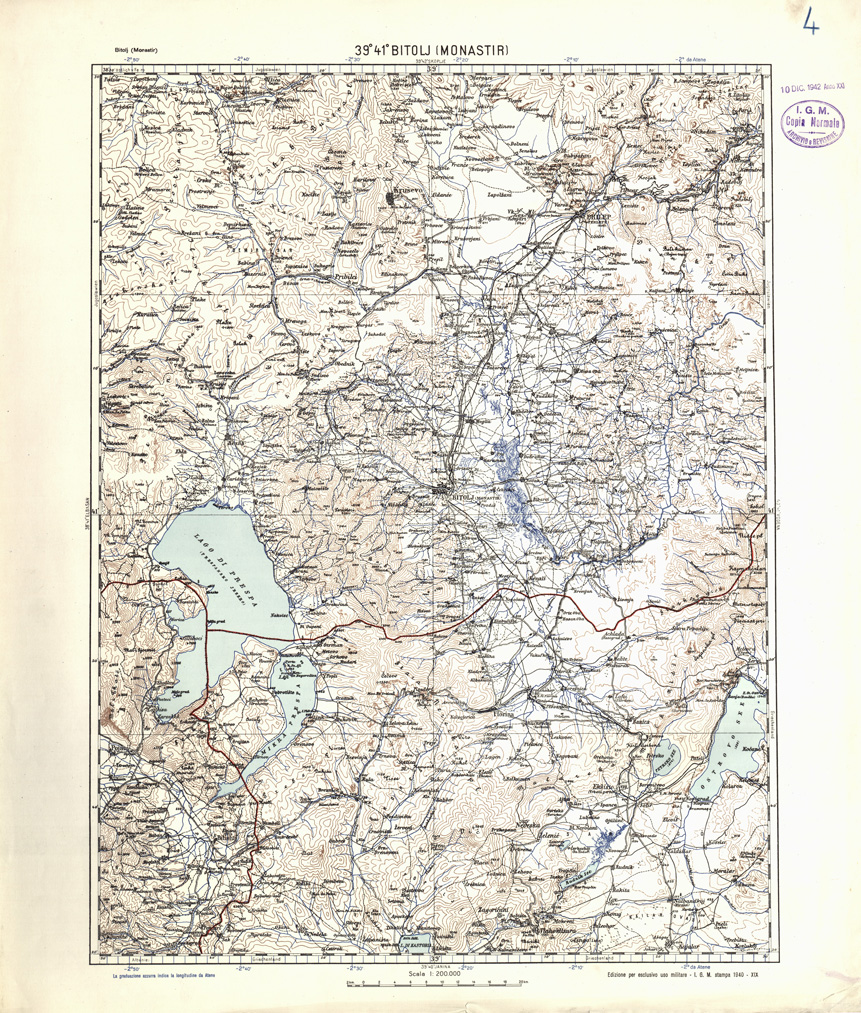 (N:32142) ALBANIA E GRECIA - BITOLJ ( MONASTIR ) (SE006419) Carte e stampe antiche: riproduzione a colori su carta (formato A1)