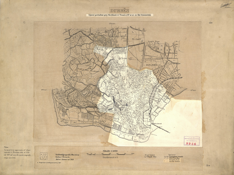 (N:32154) DURRES ( DURAZZO ) (SE006432) Carte e stampe antiche: riproduzione a colori su carta (formato A1)