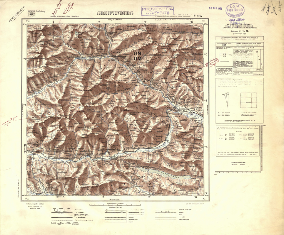 (N:32384) FOGLI OLTRE FRONTIERA - FOGLIO 3167 GREIFENBURG (SE006687) Carte e stampe antiche: riproduzione a colori su carta (formato A1)