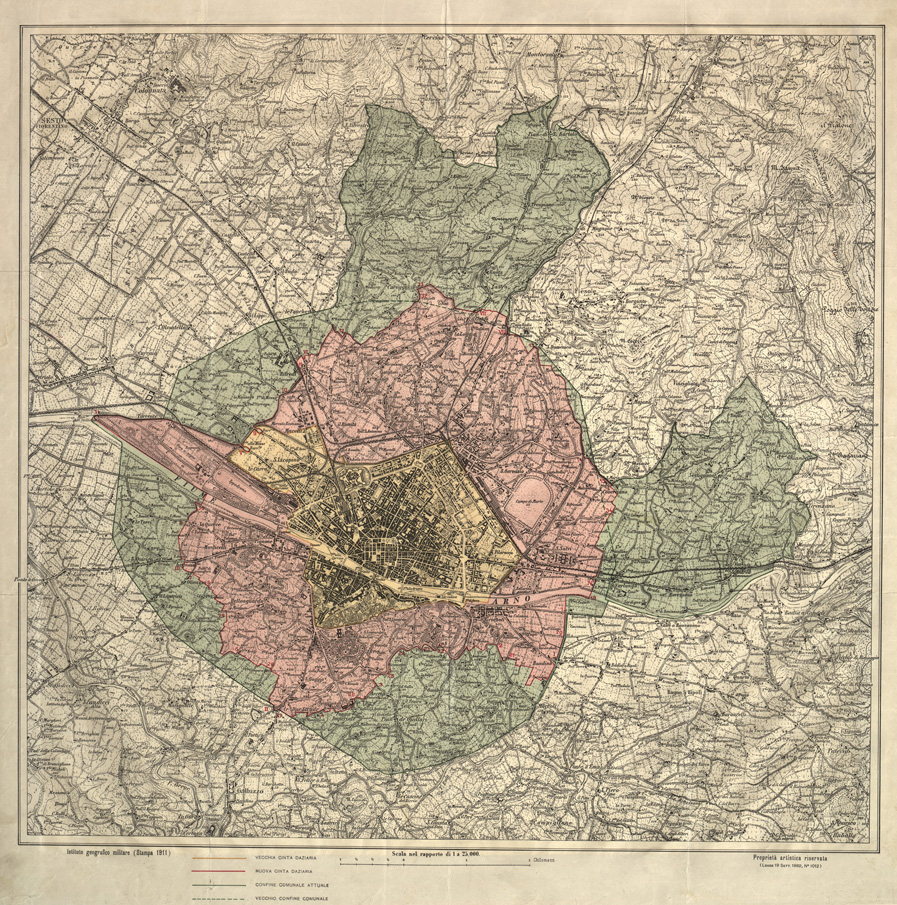 (N:32427) FIRENZE E DINTORNI (SE006990) Carte e stampe antiche: riproduzione a colori su carta (formato A1)