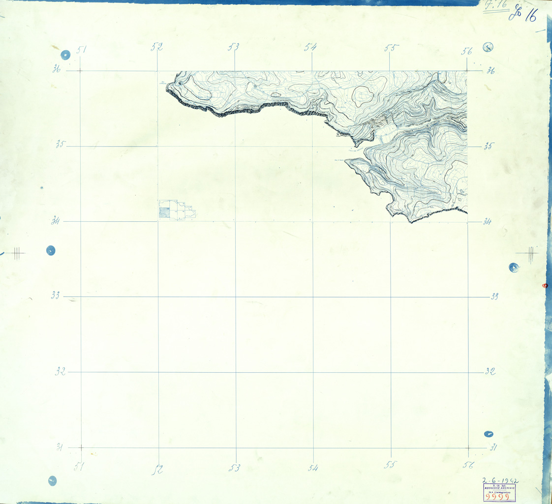 (N:32567) MALTA - ISOLA DI GOZO - SEZIONE 16 (CURVE). (SE007266) Carte e stampe antiche: riproduzione a colori su carta (formato A1)
