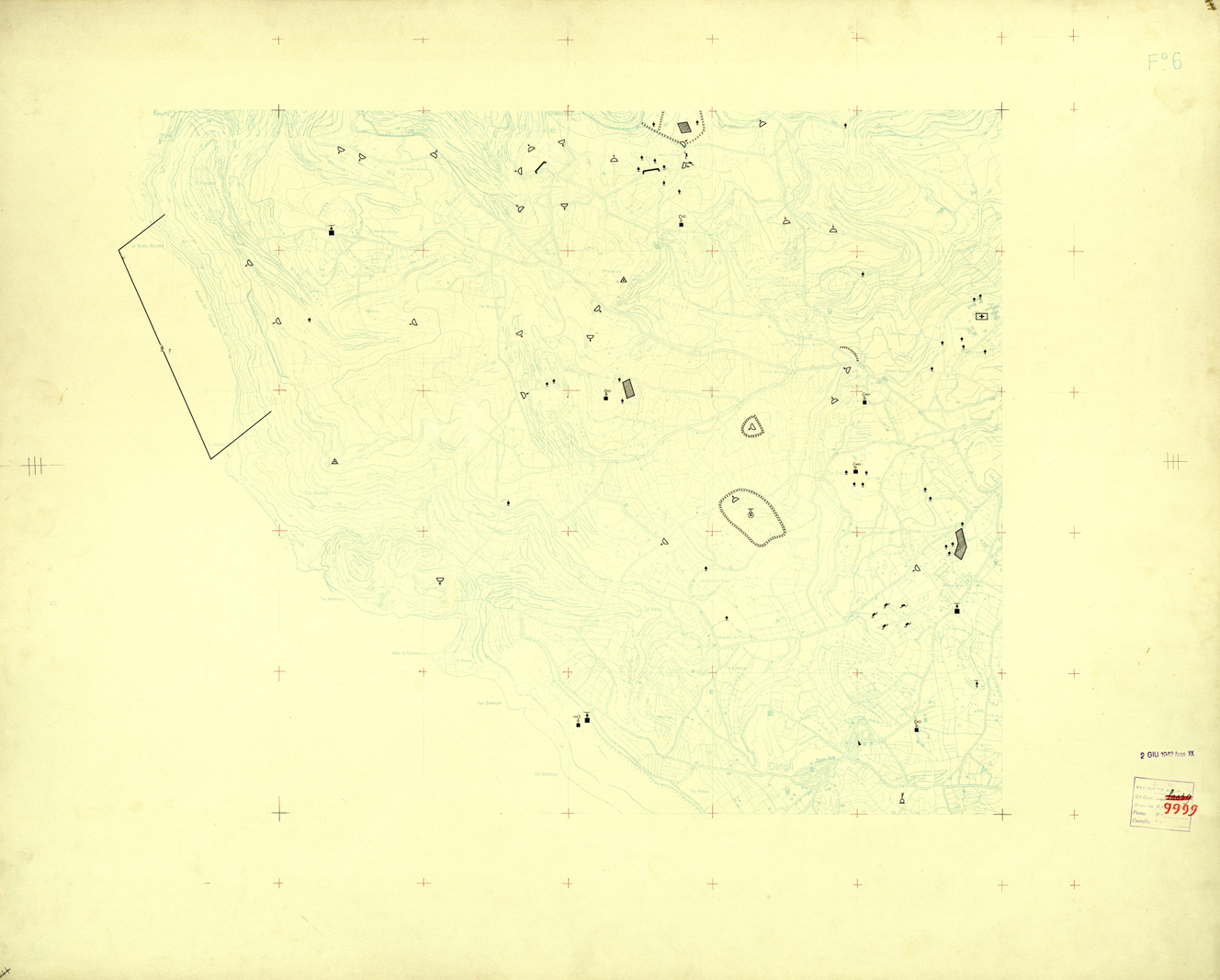 (N:32603) ISOLA DI MALTA - FOGLIO 6 (OPERE MILITARI). (SE007303) Carte e stampe antiche: riproduzione a colori su carta (formato A1)