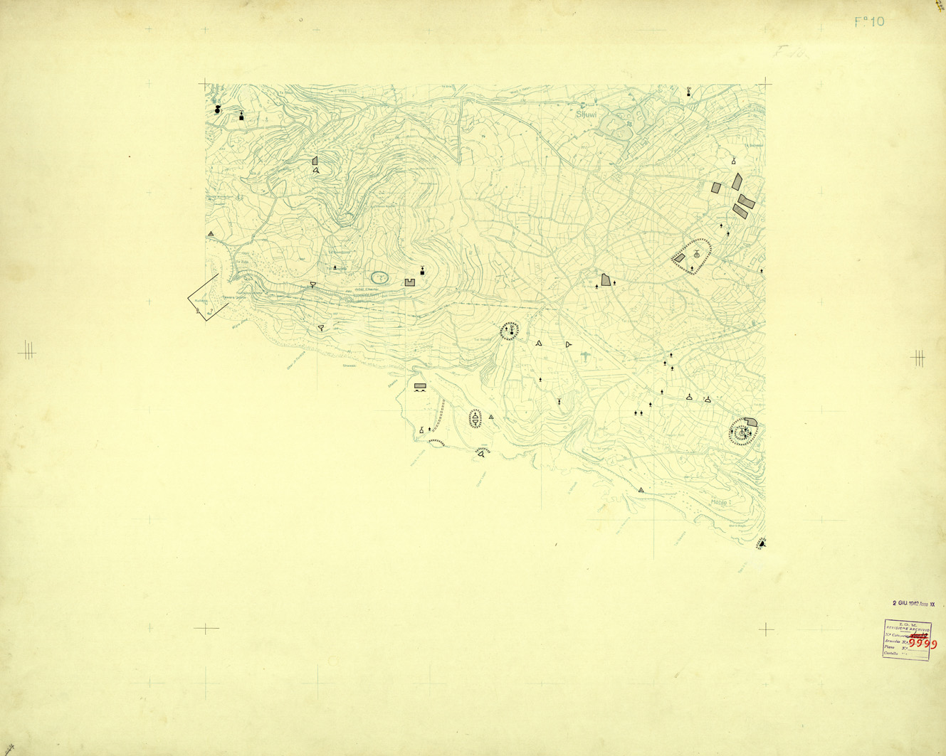 (N:32627) ISOLA DI MALTA - FOGLIO 10 (OPERE MILITARI). (SE007327) Carte e stampe antiche: riproduzione a colori su carta (formato A1)