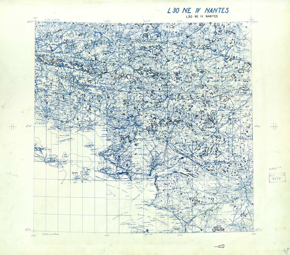 (N:33158) FRANCIA ORIGINALI A TIPI SEPARATI - NANTES SEZ. L30 IV N.E. BOSCHI. (SE007533) Carte e stampe antiche: riproduzione a colori su carta (formato A1)