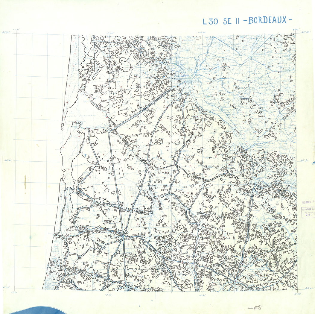 (N:33173) FRANCIA ORIGINALI A TIPI SEPARATI - BORDEAUX SEZ. L30 II S.E. BOSCHI. (SE007541) Carte e stampe antiche: riproduzione a colori su carta (formato A1)