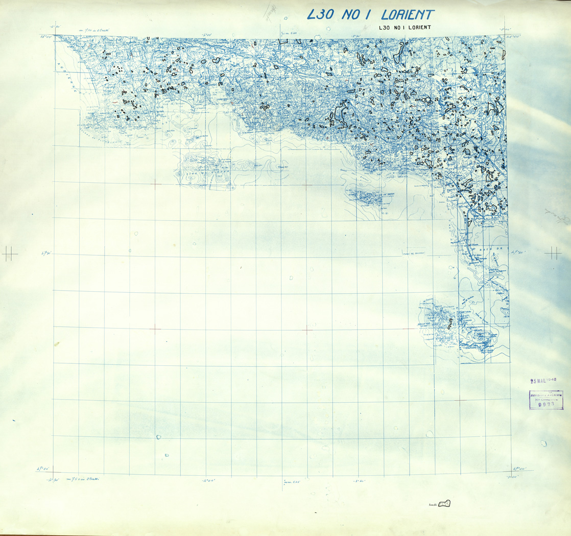 (N:33177) FRANCIA ORIGINALI A TIPI SEPARATI - LORIENT SEZ. L30 I N.O. BOSCHI. (SE007545) Carte e stampe antiche: riproduzione a colori su carta (formato A1)