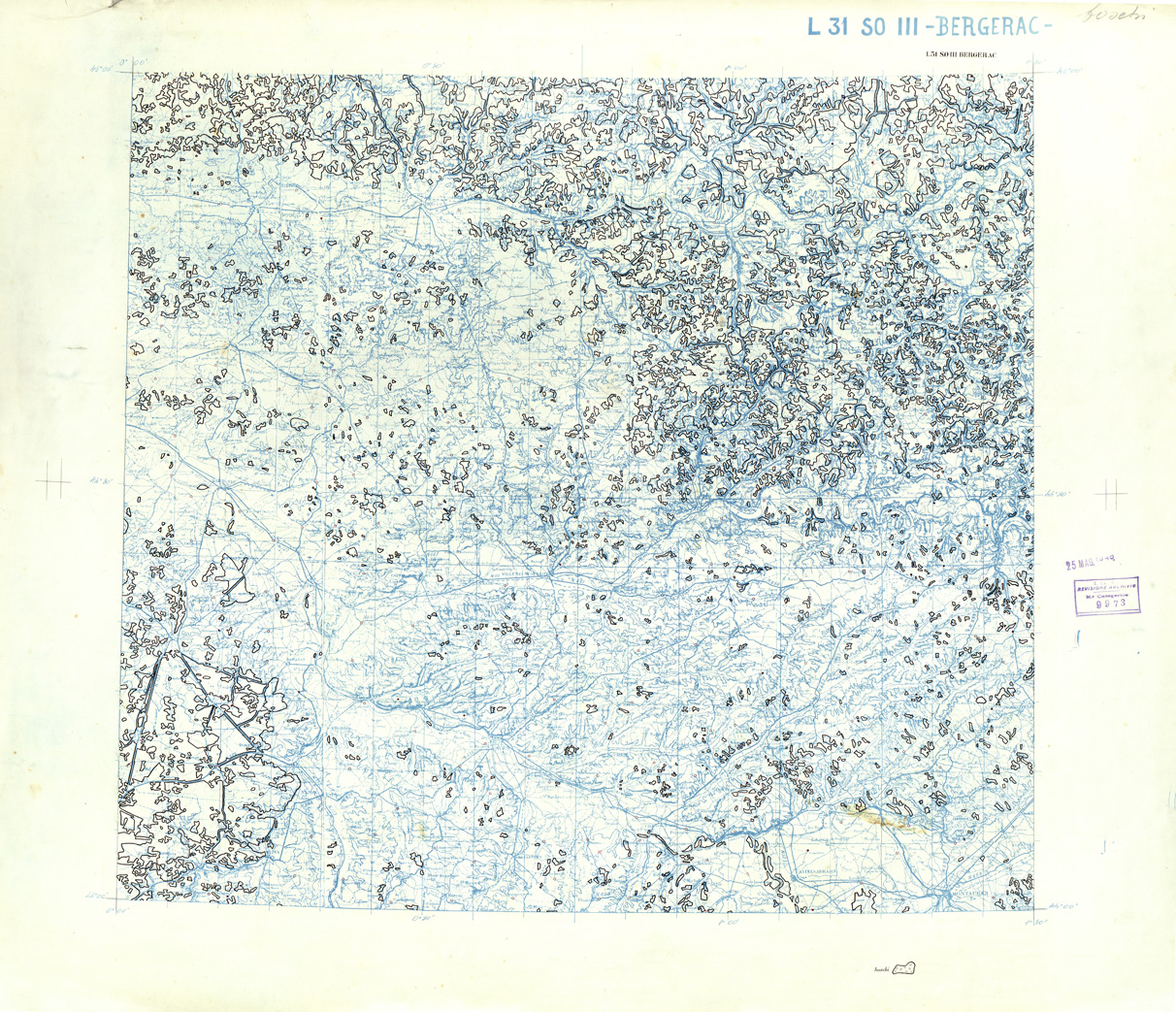 (N:33231) FRANCIA ORIGINALI A TIPI SEPARATI - MONTAUBAN BERGERAC SEZ. L31 III S.O. BOSCHI. (SE007589) Carte e stampe antiche: riproduzione a colori su carta (formato A1)