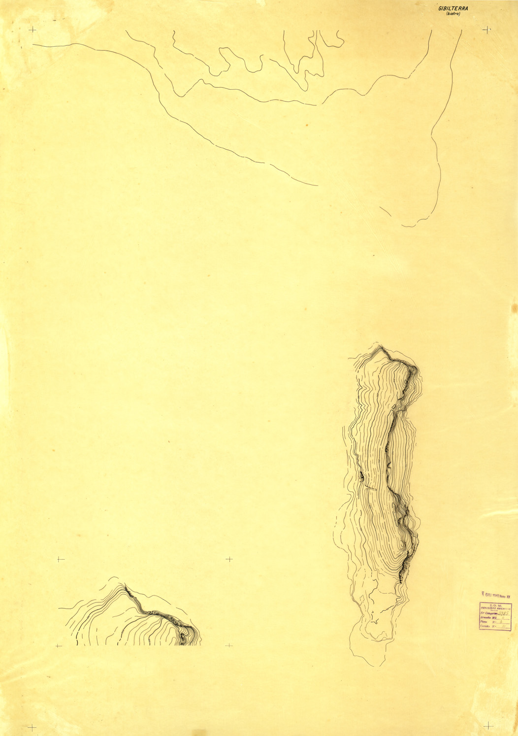 (N:33472) GIBILTERRA - ORIGINALI A COLORI SEPARATI - CURVE (SE007886) Carte e stampe antiche: riproduzione a colori su carta (formato A1)