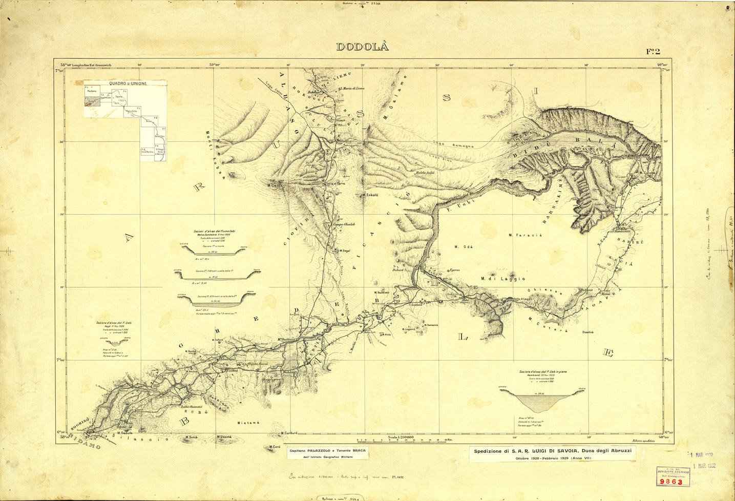 (N:33721) SOMALIA - FOGLIO 2 DODOLA - ORIGINALE (SE008009) Carte e stampe antiche: riproduzione a colori su carta (formato A1)