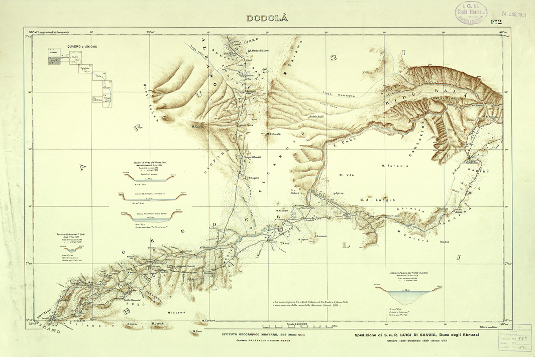 (N:33730) SOMALIA - FOGLIO 2 DODOLA (SE008018) Carte e stampe antiche: riproduzione a colori su carta (formato A1)