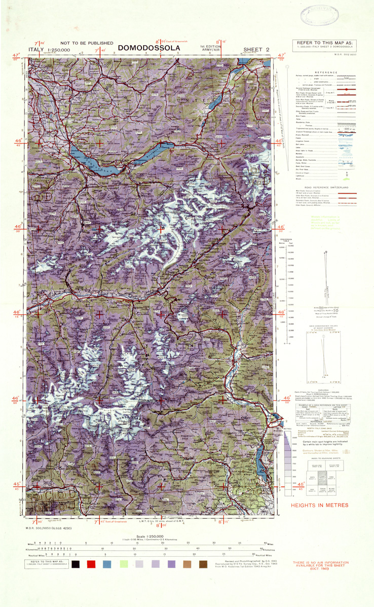 (N:33854) ITALY - SHEET 2 - DOMODOSSOLA. (SE008155) Carte e stampe antiche: riproduzione a colori su carta (formato A1)