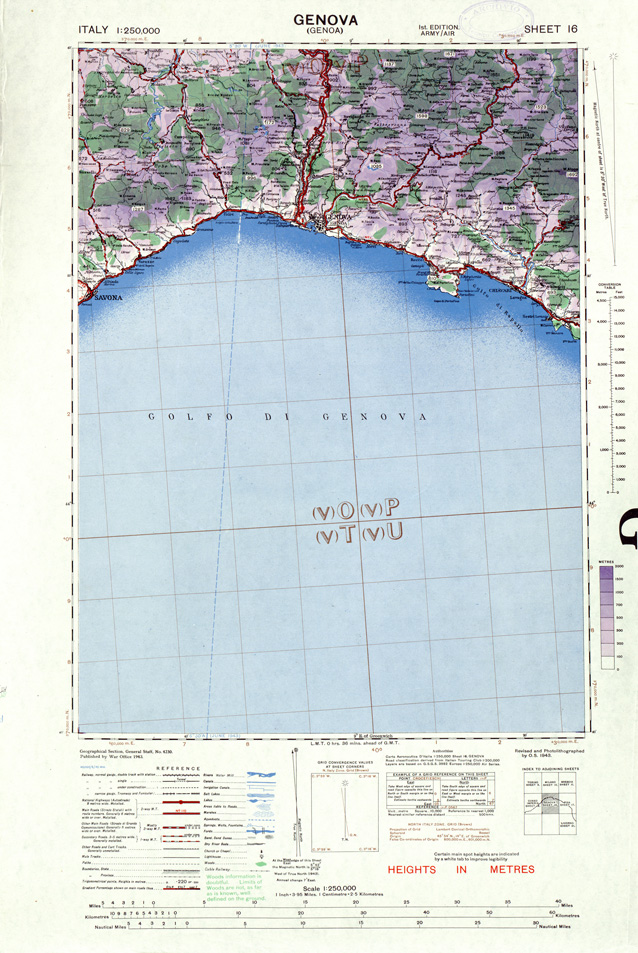 (N:33872) ITALY - SHEET 16 - GENOVA. (SE008171) Carte e stampe antiche: riproduzione a colori su carta (formato A1)