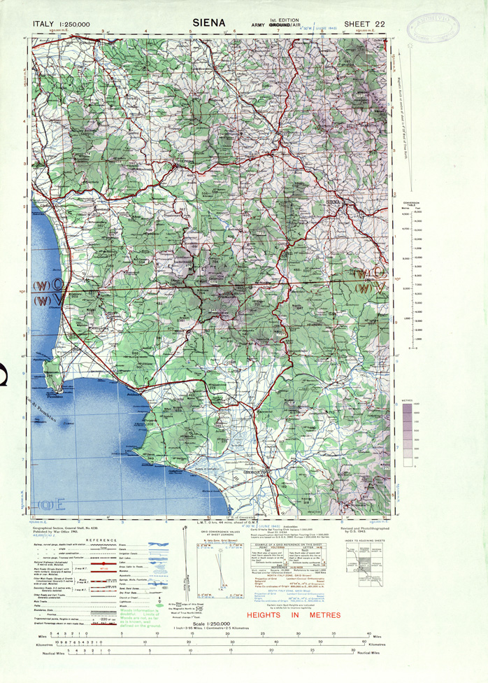 (N:33884) ITALY - SHEET 22 - SIENA. (SE008179) Carte e stampe antiche: riproduzione a colori su carta (formato A1)