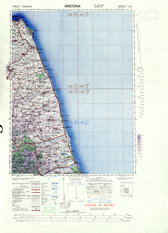 (N:33887) ITALY - SHEET 25 - ANCONA. (SE008182) Carte e stampe antiche: riproduzione a colori su carta (formato A1)