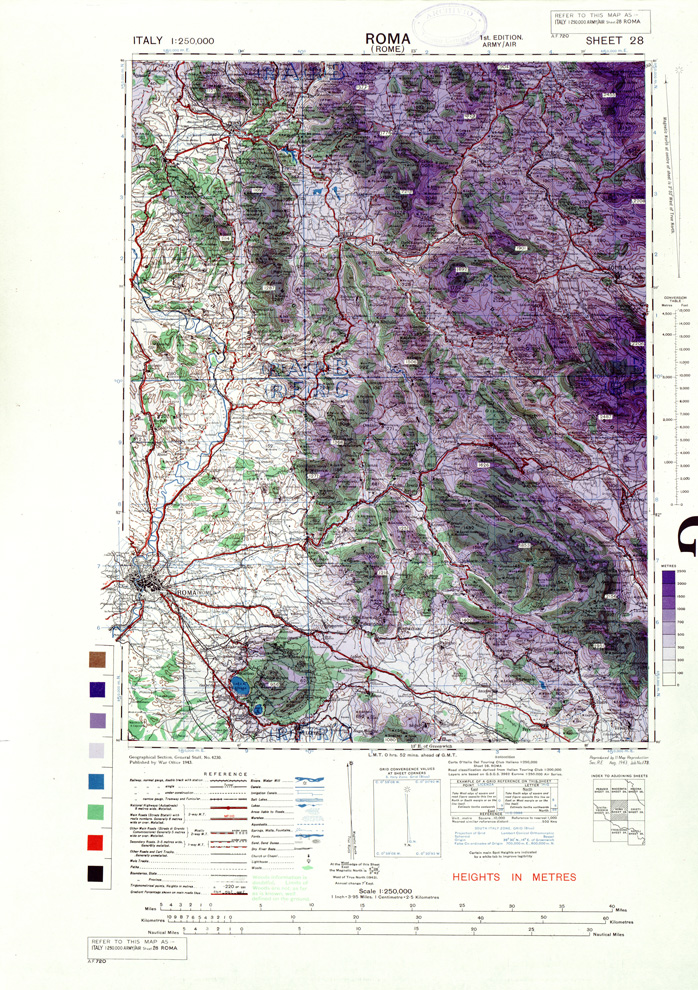 (N:33893) ITALY - SHEET 28 - ROMA. (SE008185) Carte e stampe antiche: riproduzione a colori su carta (formato A1)