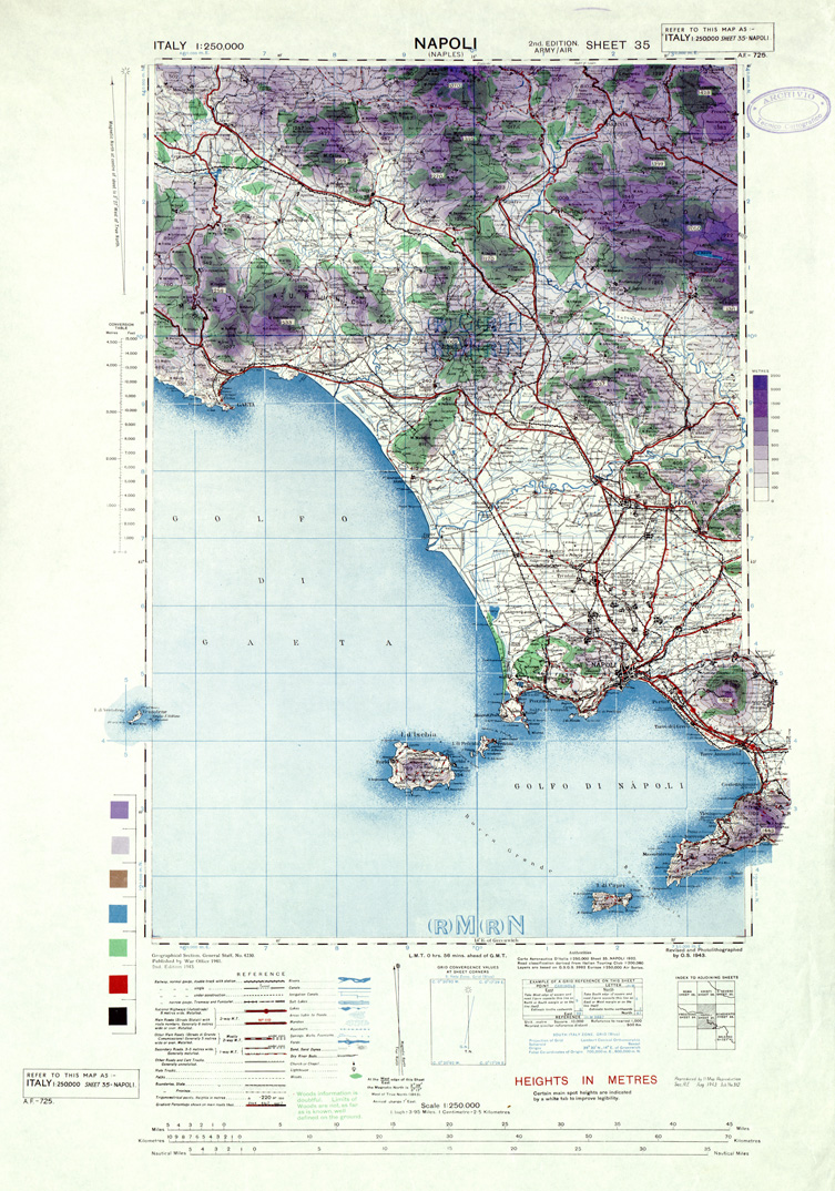 (N:33898) ITALY - SHEET 35 - NAPOLI. (SE008190) Carte e stampe antiche: riproduzione a colori su carta (formato A1)