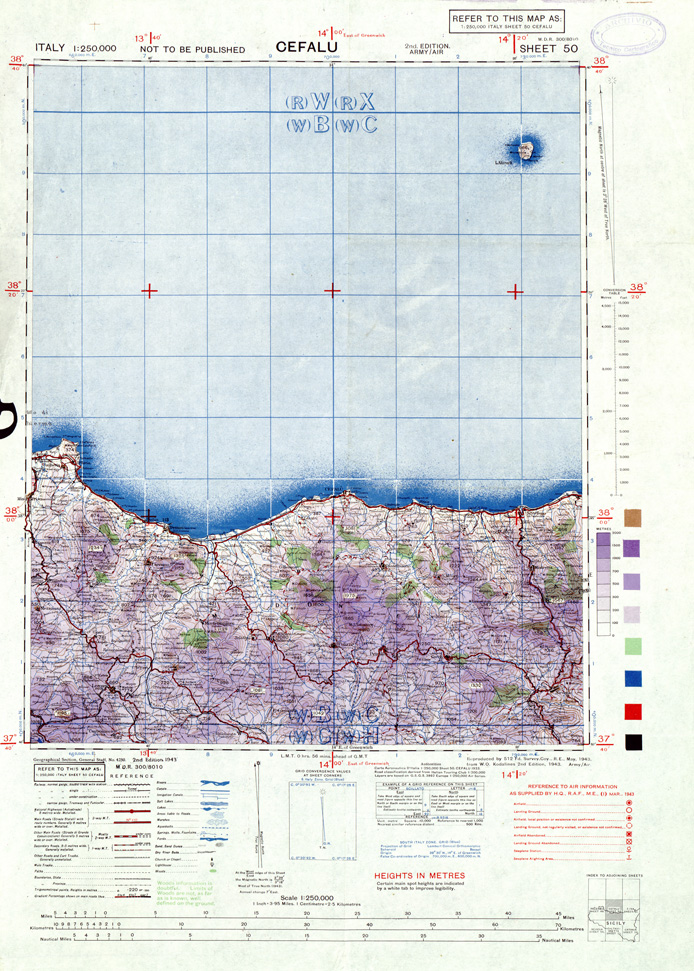 (N:33909) ITALY - SHEET 50 - CEFALU' (SE008201) Carte e stampe antiche: riproduzione a colori su carta (formato A1)
