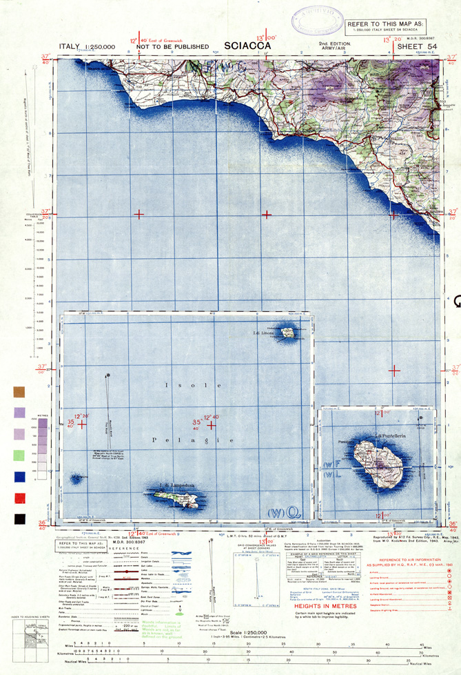 (N:33912) ITALY - SHEET 54 - SCIACCA. (SE008204) Carte e stampe antiche: riproduzione a colori su carta (formato A1)
