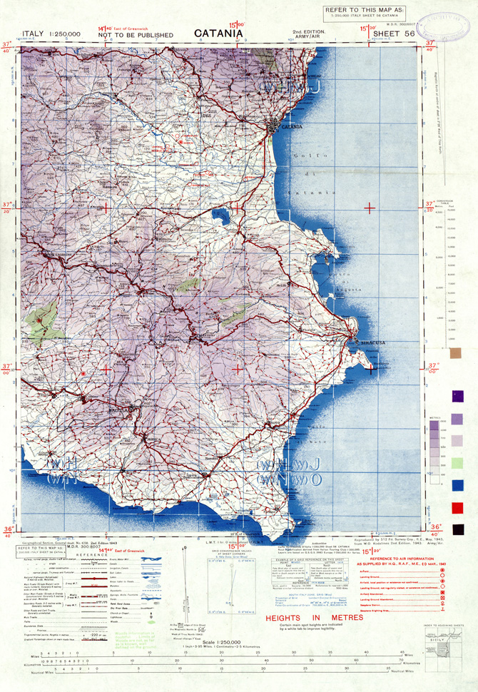 (N:33914) ITALY - SHEET 56 - CATANIA. (SE008206) Carte e stampe antiche: riproduzione a colori su carta (formato A1)